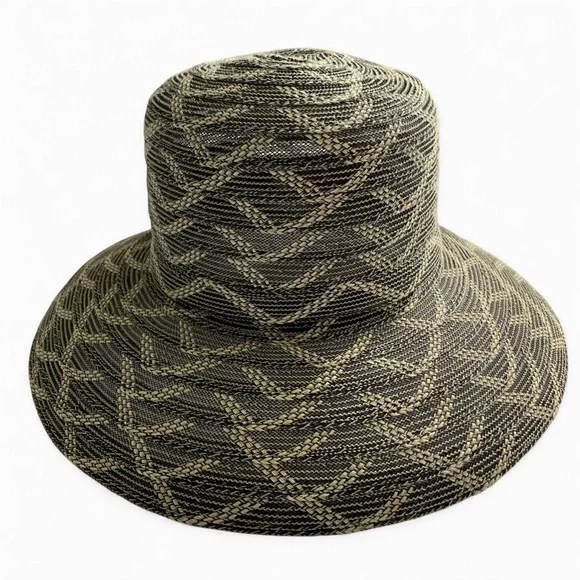 Giovannio Wide Brim Gray & Tan Women’s Hat